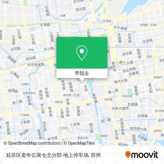 姑苏区老年公寓仓北分部-地上停车场地图