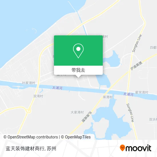 蓝天装饰建材商行地图