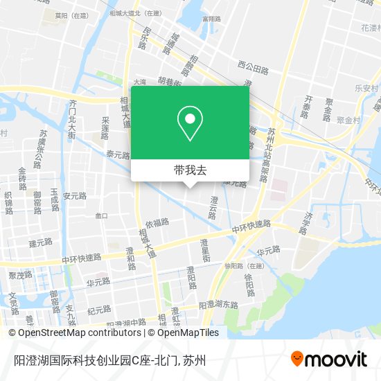 阳澄湖国际科技创业园C座-北门地图