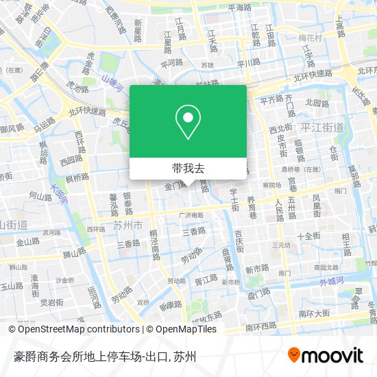 豪爵商务会所地上停车场-出口地图