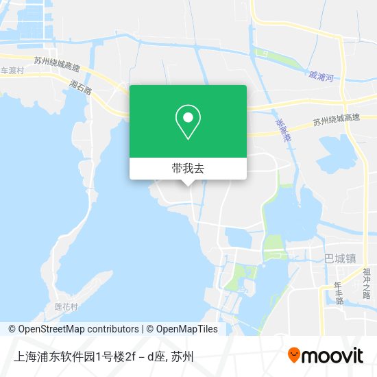 上海浦东软件园1号楼2f－d座地图