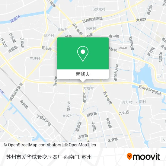 苏州市爱华试验变压器厂-西南门地图
