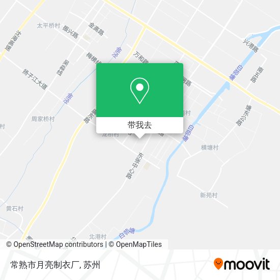 常熟市月亮制衣厂地图