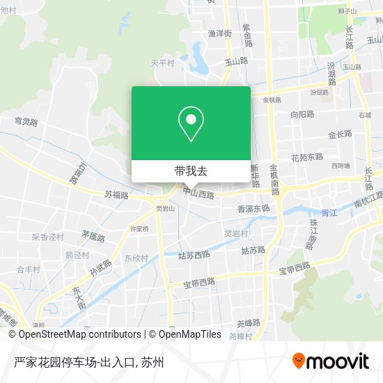 严家花园停车场-出入口地图