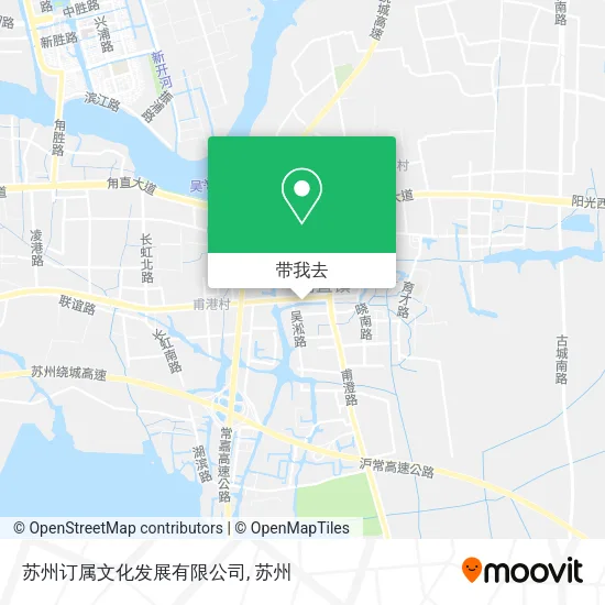 苏州订属文化发展有限公司地图