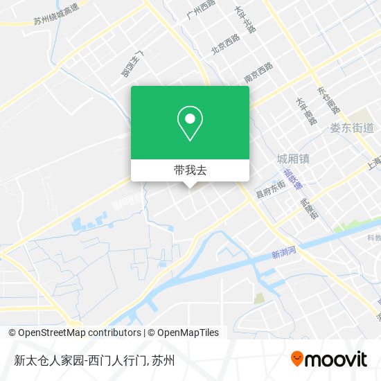 新太仓人家园-西门人行门地图