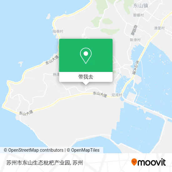 苏州市东山生态枇杷产业园地图