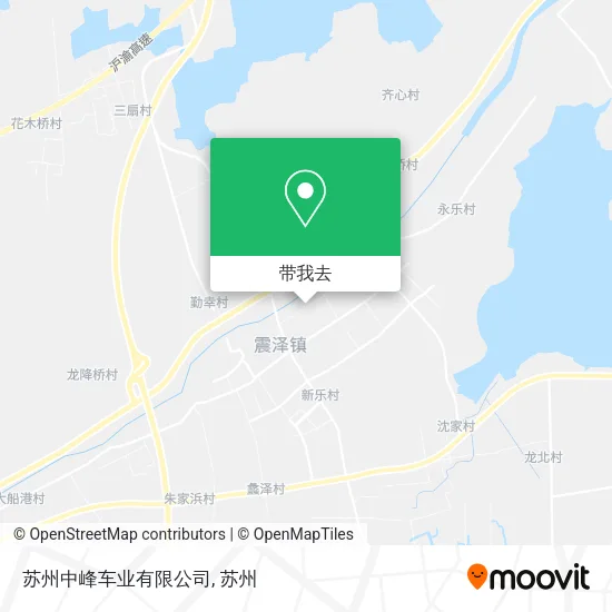 苏州中峰车业有限公司地图