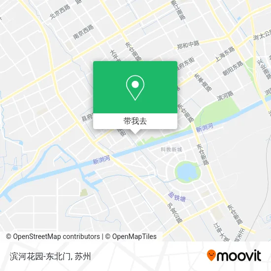 滨河花园-东北门地图