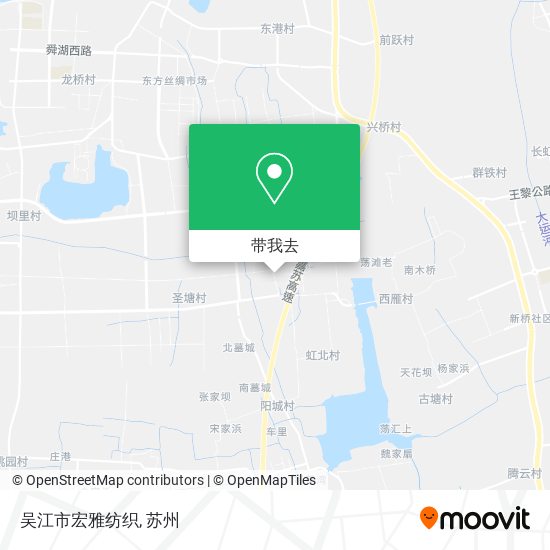吴江市宏雅纺织地图