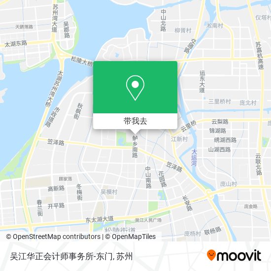 吴江华正会计师事务所-东门地图