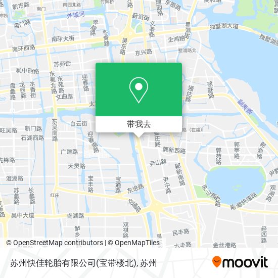 苏州快佳轮胎有限公司(宝带楼北)地图
