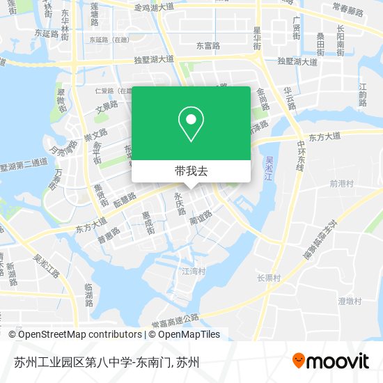 苏州工业园区第八中学-东南门地图