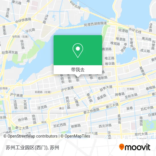 苏州工业园区(西门)地图