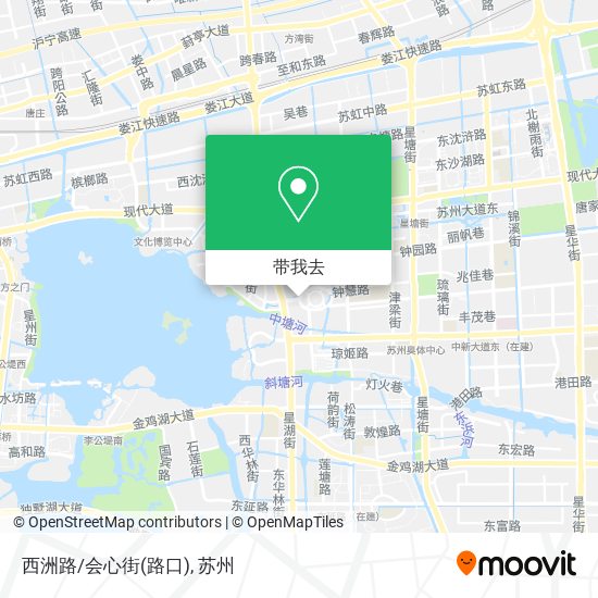 西洲路/会心街(路口)地图