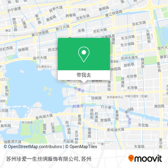 苏州珍爱一生丝绸服饰有限公司地图