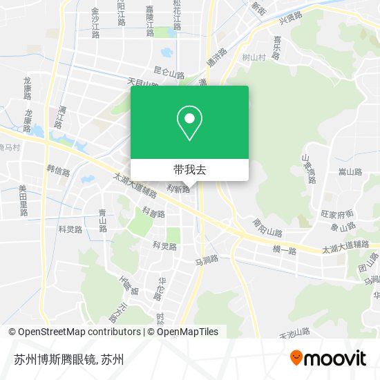 苏州博斯腾眼镜地图