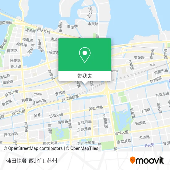 蒲田快餐-西北门地图