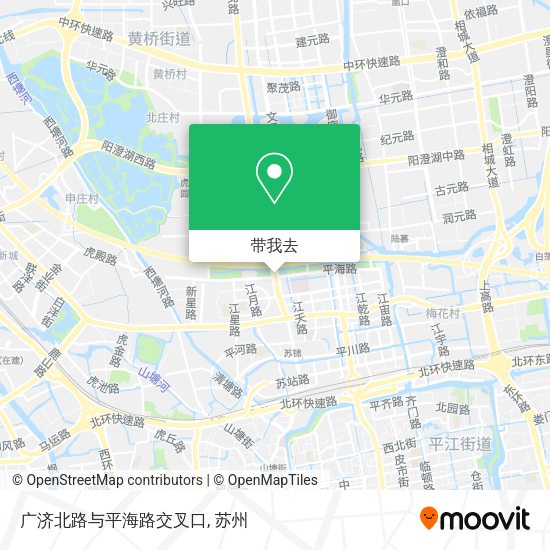 广济北路与平海路交叉口地图