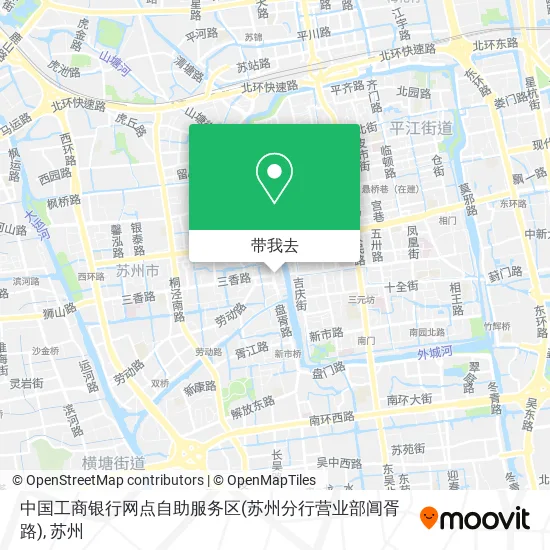 中国工商银行网点自助服务区(苏州分行营业部阊胥路)地图