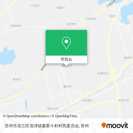 苏州市吴江区震泽镇夏家斗村村民委员会地图