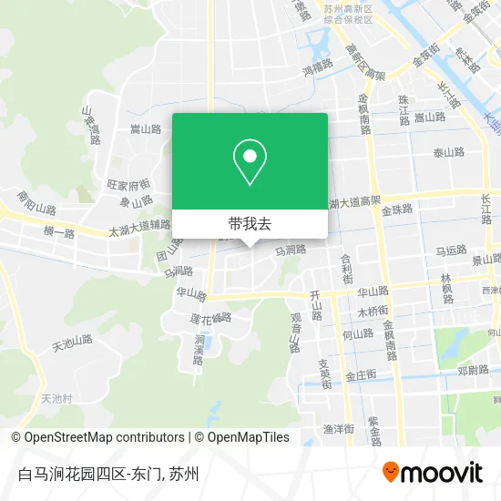 白马涧花园四区-东门地图