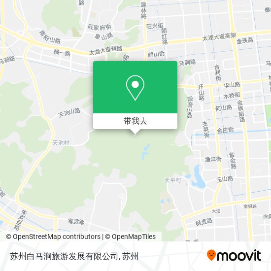 苏州白马涧旅游发展有限公司地图