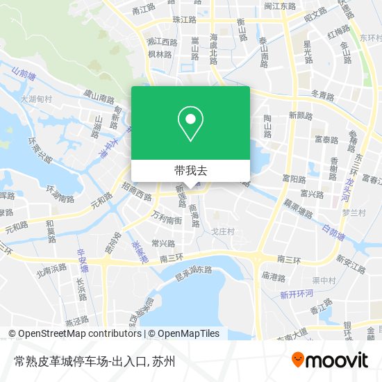 常熟皮革城停车场-出入口地图