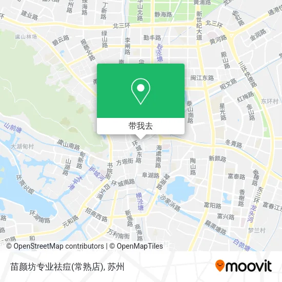 苗颜坊专业祛痘(常熟店)地图