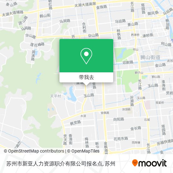 苏州市新亚人力资源职介有限公司报名点地图