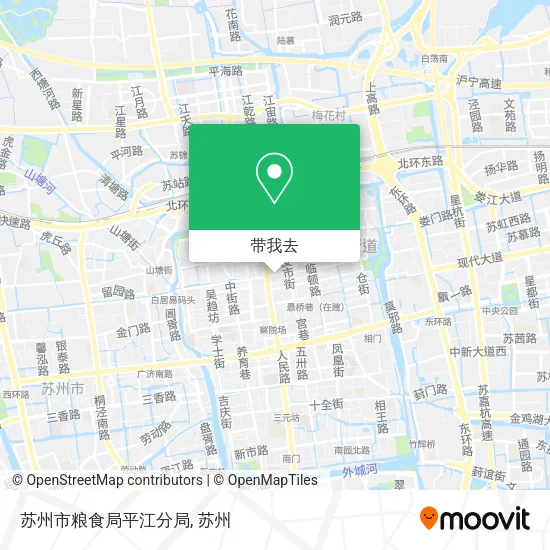 苏州市粮食局平江分局地图
