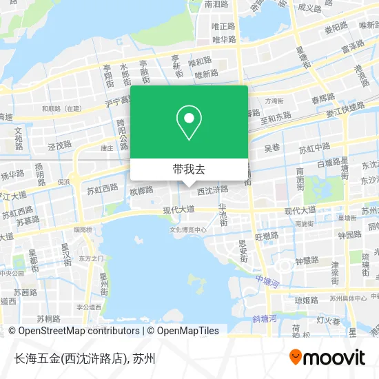 长海五金(西沈浒路店)地图