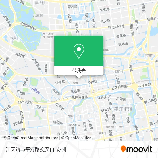 江天路与平河路交叉口地图