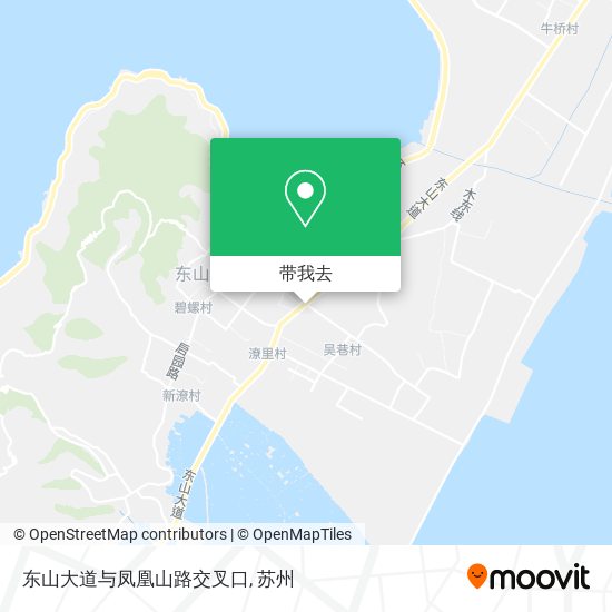 东山大道与凤凰山路交叉口地图