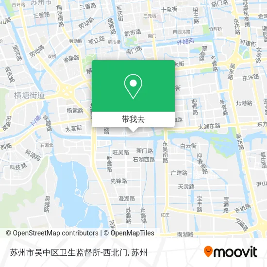 苏州市吴中区卫生监督所-西北门地图