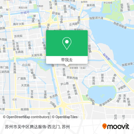 苏州市吴中区腾达服饰-西北门地图