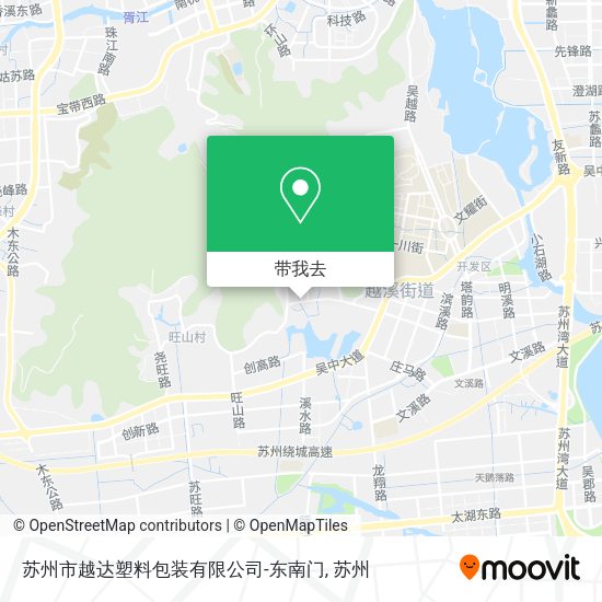 苏州市越达塑料包装有限公司-东南门地图