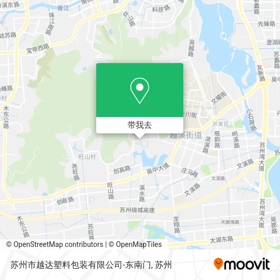 苏州市越达塑料包装有限公司-东南门地图