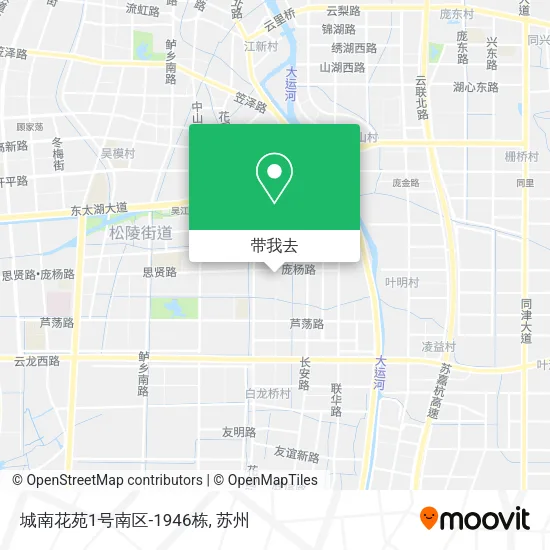 城南花苑1号南区-1946栋地图