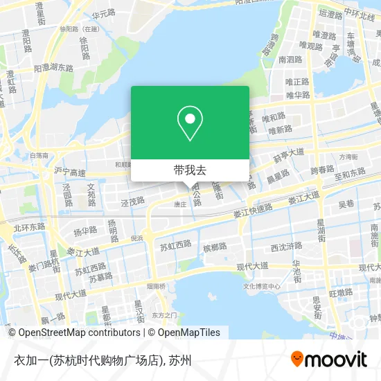 衣加一(苏杭时代购物广场店)地图