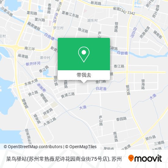 菜鸟驿站(苏州常熟薇尼诗花园商业街75号店)地图