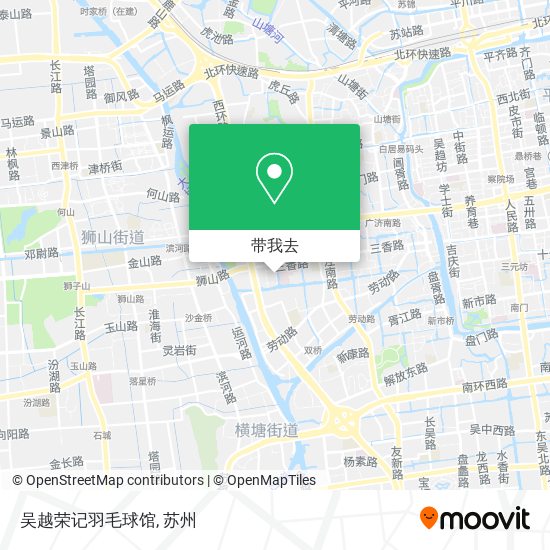 吴越荣记羽毛球馆地图