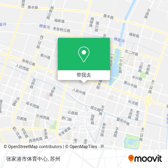 张家港市体育中心地图