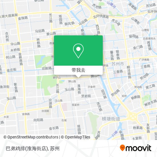 巴弟鸡排(淮海街店)地图