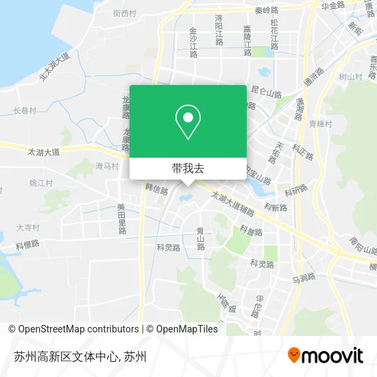 苏州高新区文体中心地图