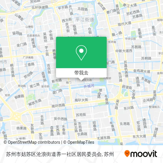 苏州市姑苏区沧浪街道养一社区居民委员会地图