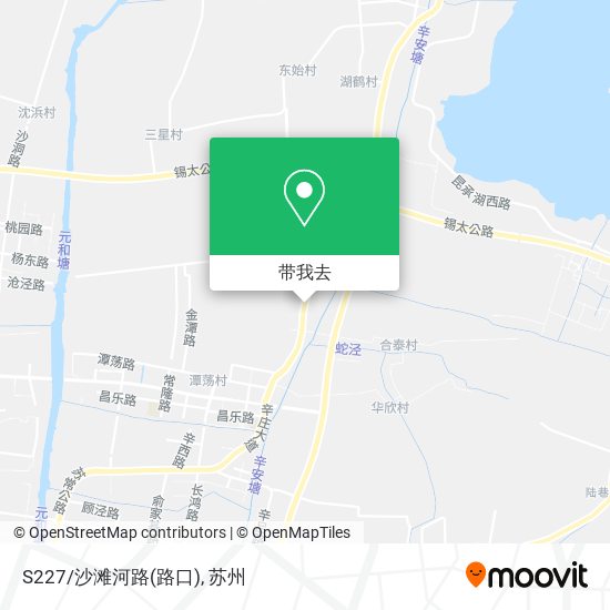 S227/沙滩河路(路口)地图
