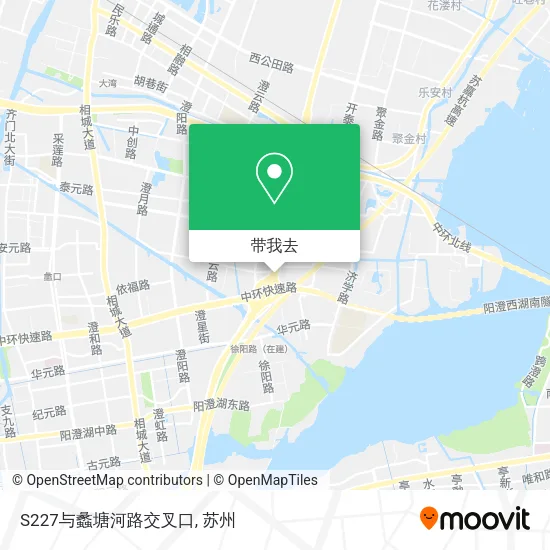 S227与蠡塘河路交叉口地图