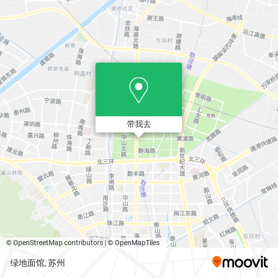 绿地面馆地图