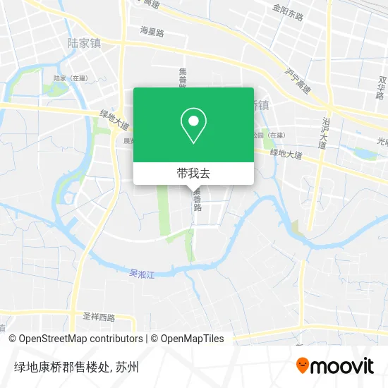 绿地康桥郡售楼处地图